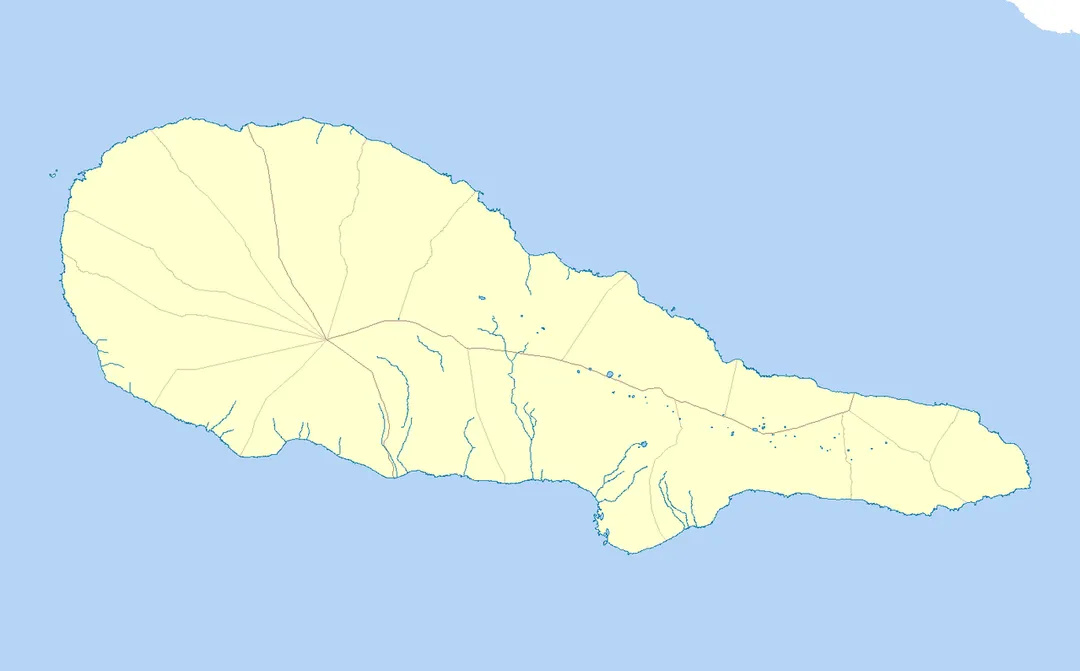 Base map of the island of Pico (Azores), Portugal