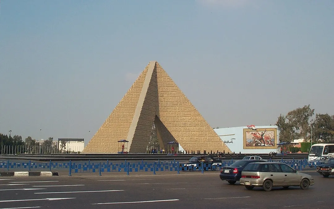 Tomb of the unknown Soldier, and Tomb of Anwar as-Sadat, on the Autostrade freeway, Nasr City, Cairo, Egypt.
Shot by Estr4ng3d, November 2006.