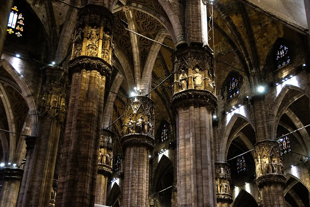 Columns of Milan Cathedral
