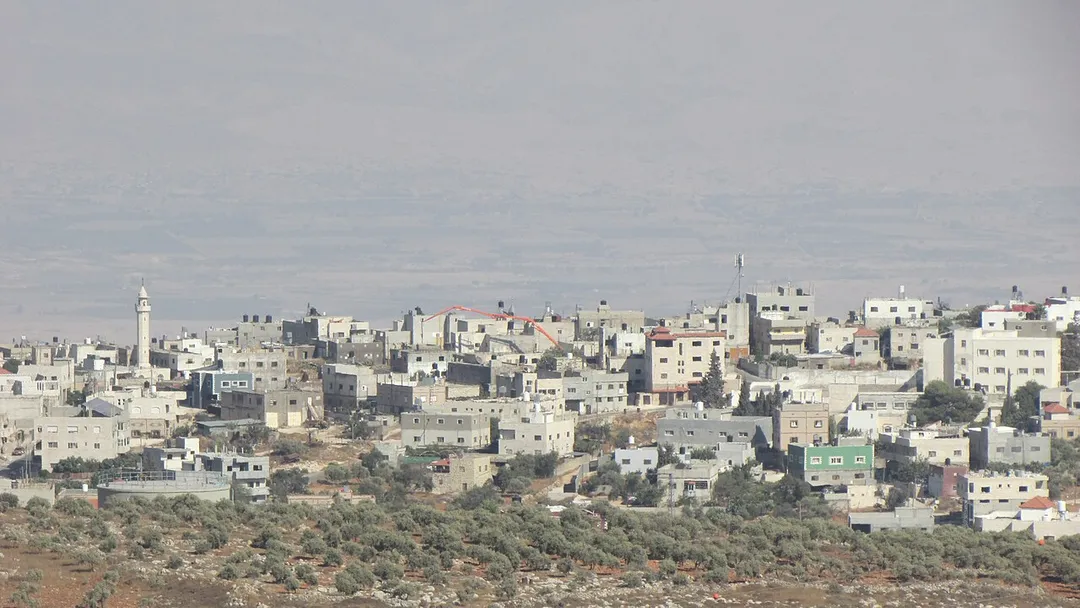 Majdal Bani Fadil from the west