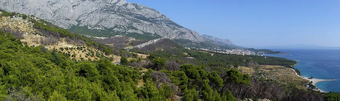 Biokovo mountains and Makarska, Croatia
