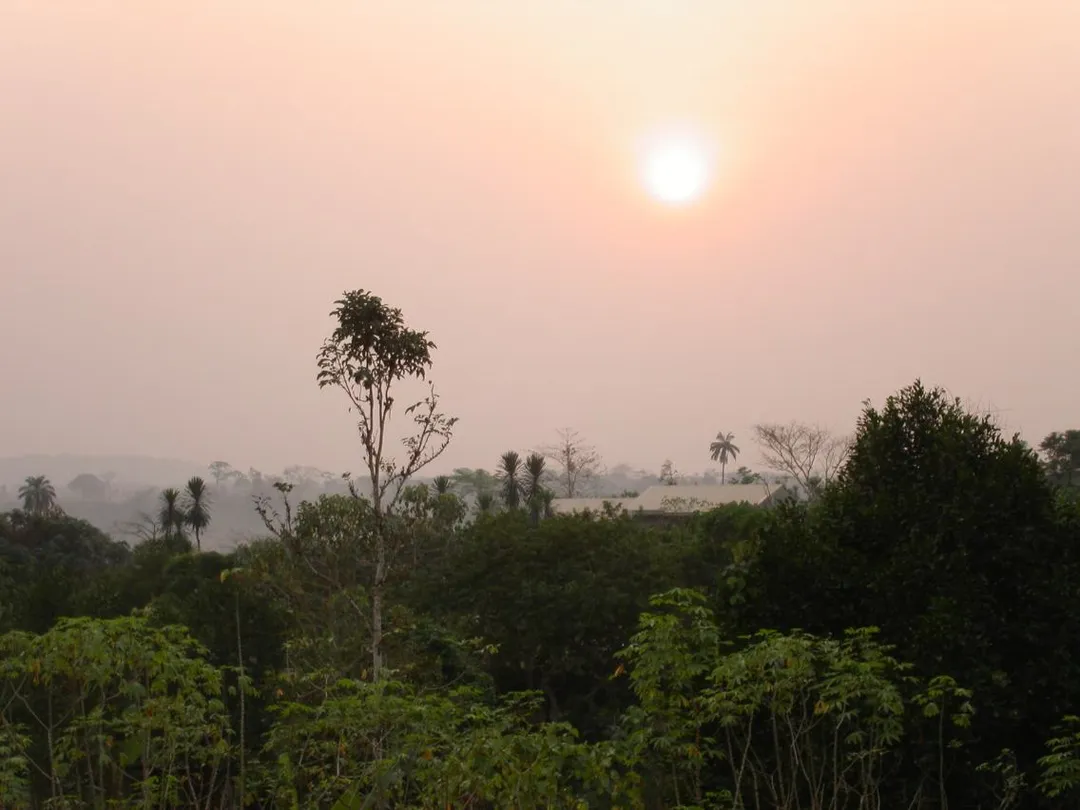Afternoon sun in Mamfe, Cameroon.