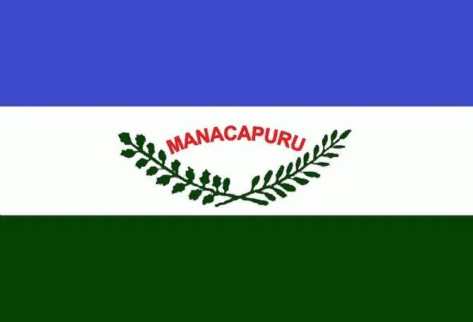 Bandeira do município de Manacapuru, AM, Brasil.