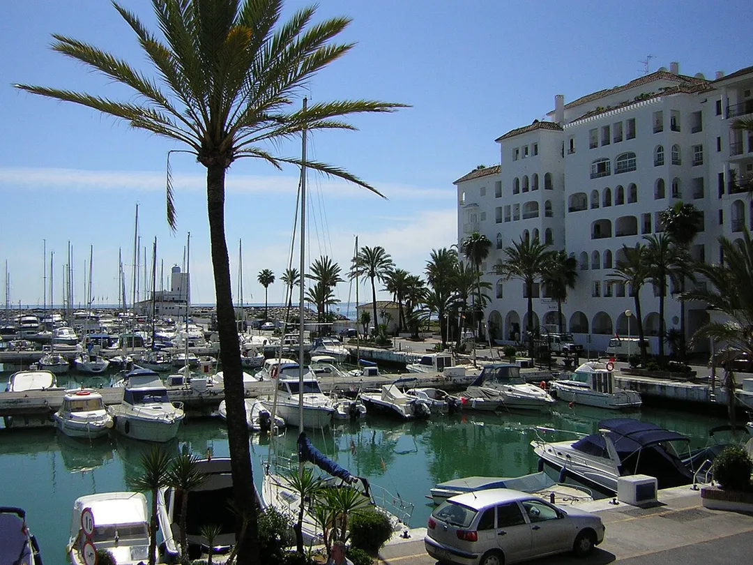 The harbour at Puerto de la Duquesa looking out to the control tower. Photo: Gary Beaumont, Manilva Life