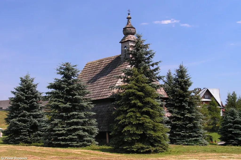 The wooden church in Maniowy village, Lesser Poland.