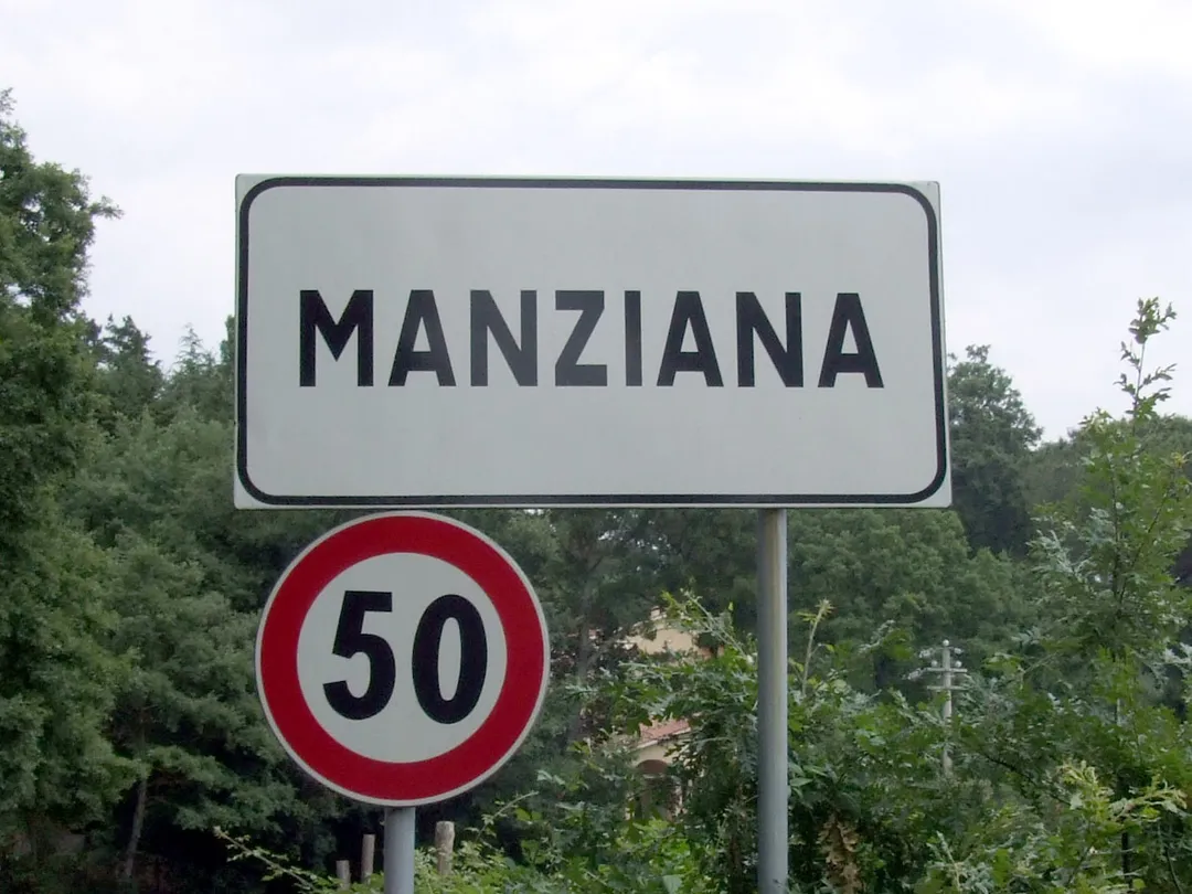 Segnale di Manziana, Lazio, Italia