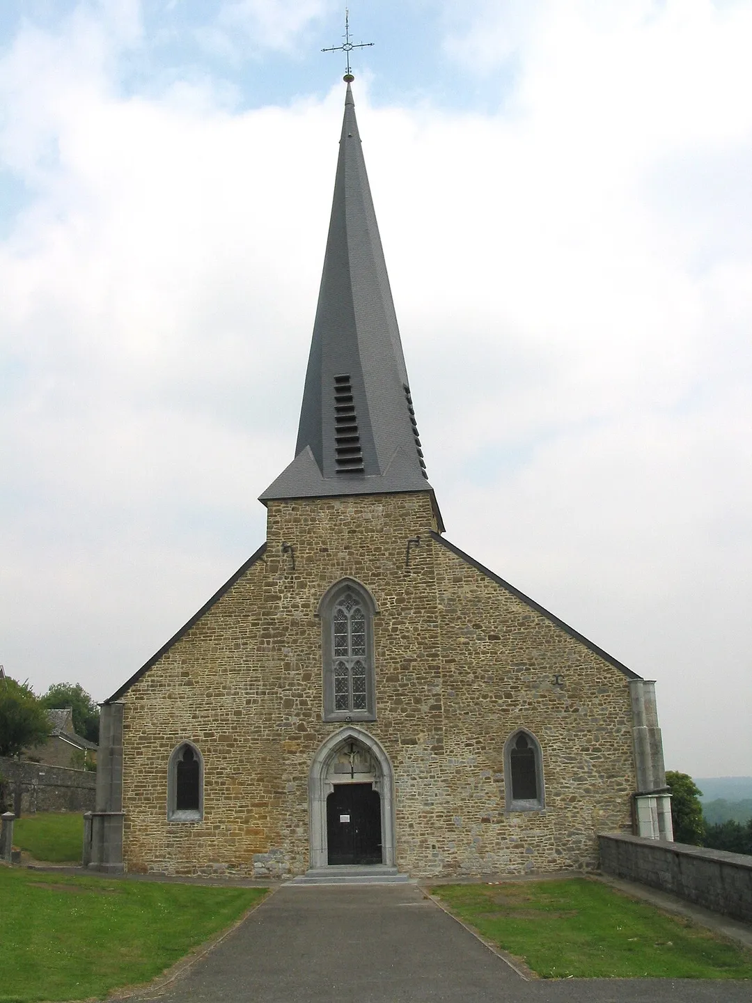 Grand-Marchin  (Belgium),  the Our Lady church  (XV-XVth century).