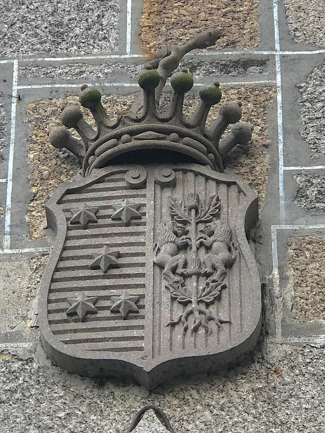 Brasão da Casa de Margaride em Guimarães, Portugal