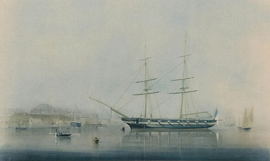 Brigue "Pedro Nunes" (1856-1871) no Tejo