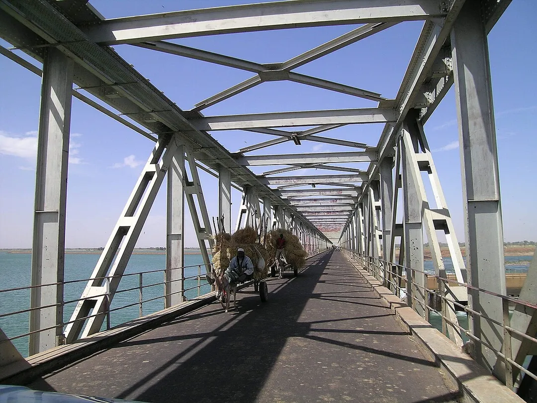 Markala's bridge on River Niger.
