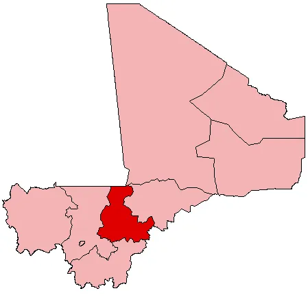 Map of Mali showing Ségou Region; created with the GIMP. Made by User:Acntx.