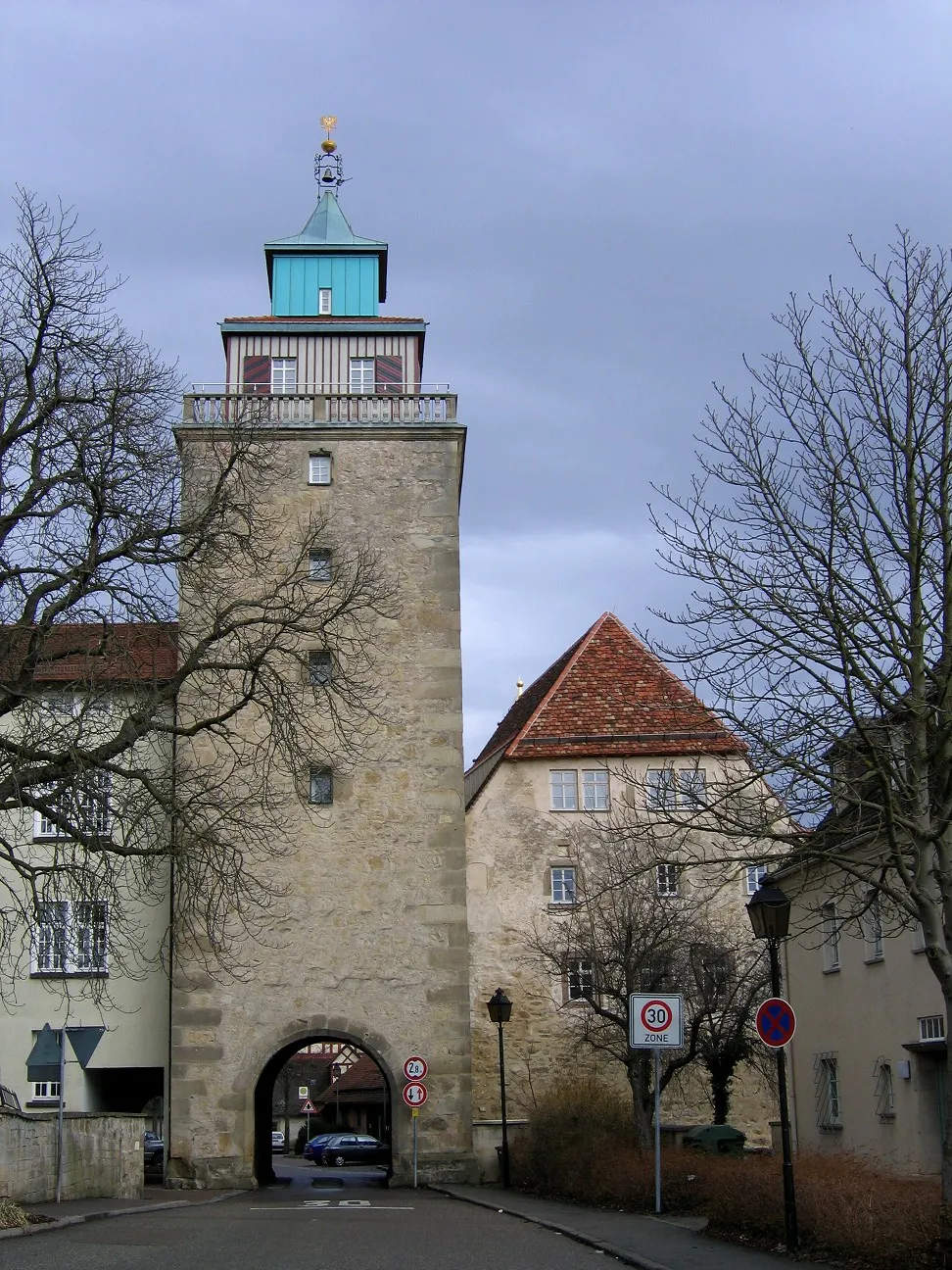Das Stadttor (Oberes Tor) in Markgröningen