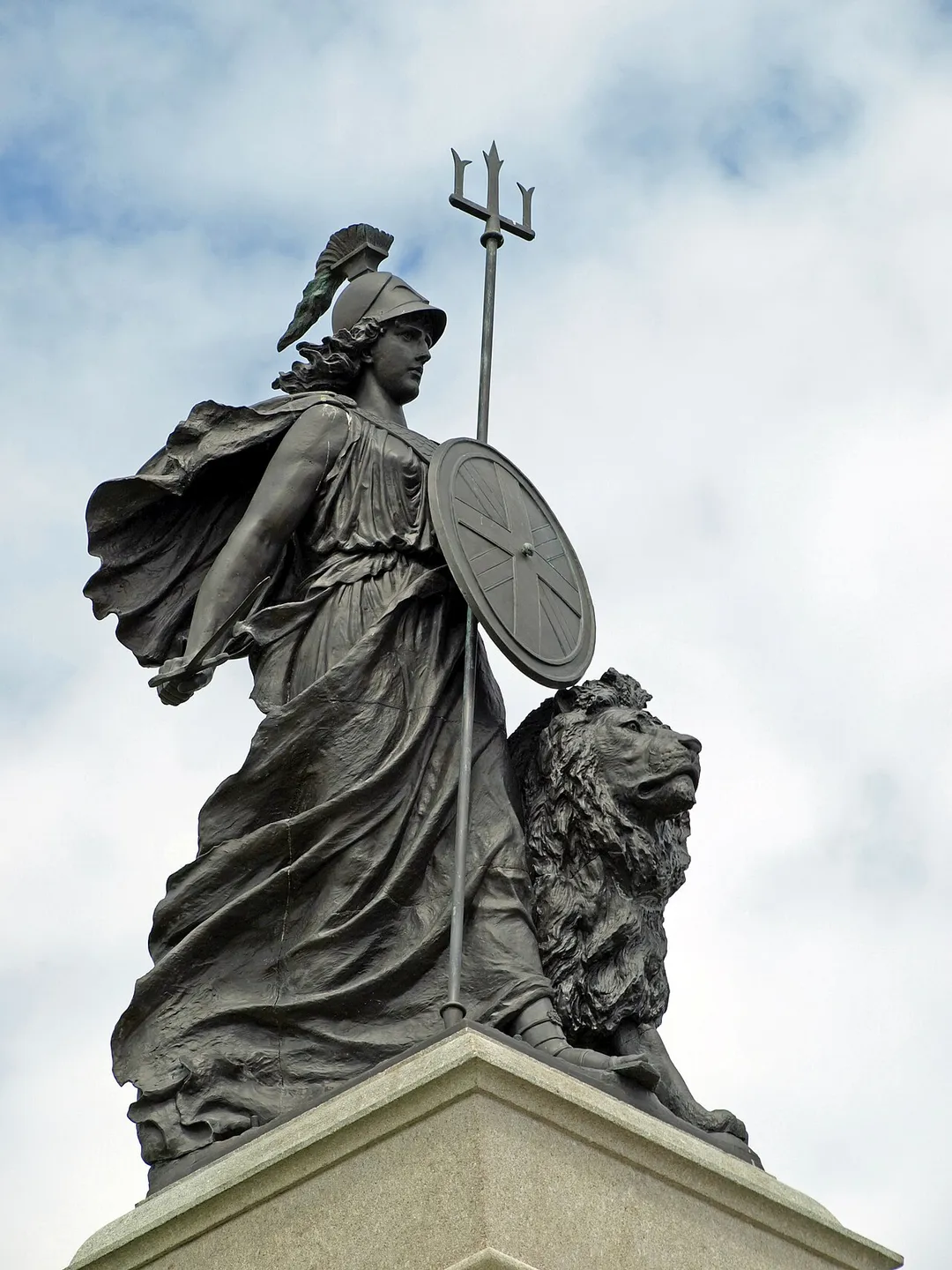 Photograph of Brittania statue, taken 13th June 2008 on Plymouth Hoe, Plymouth, United Kingdom.