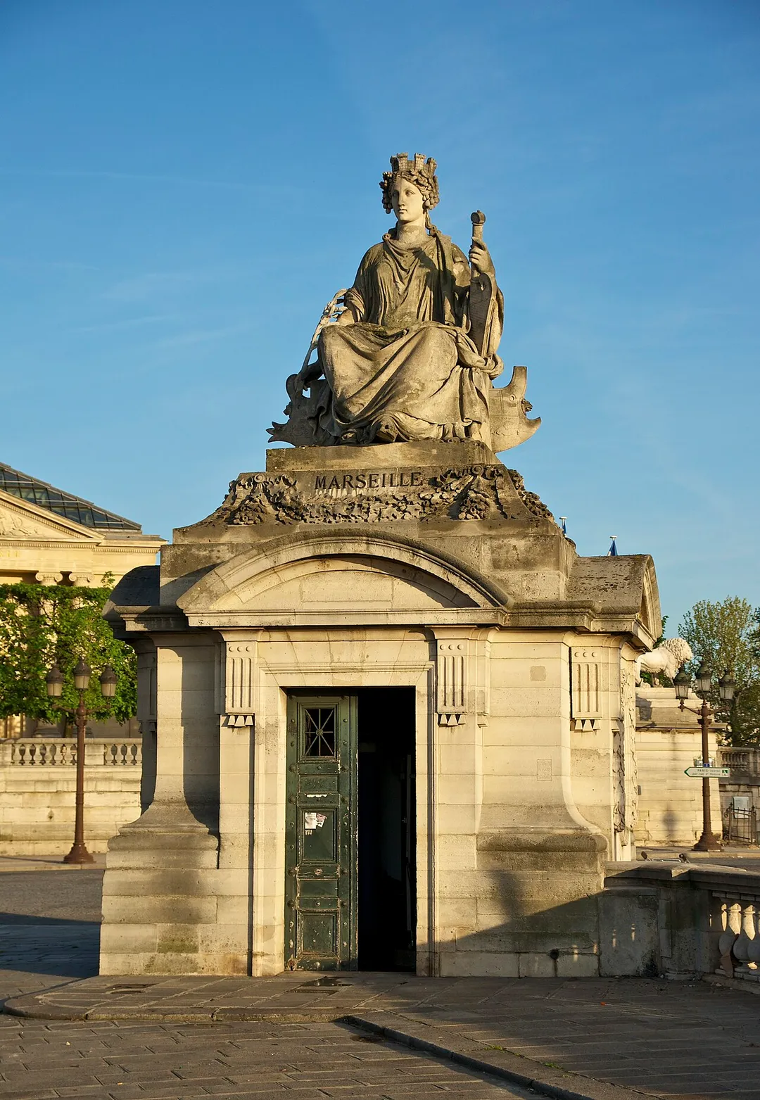 The statue representing the city of MARSEILLES, Place de la Concorde, Paris.
