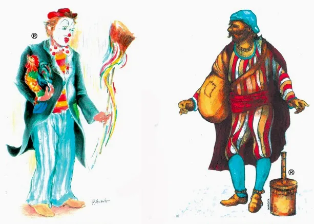 Le maschere ufficiali del carnevale di Massafra