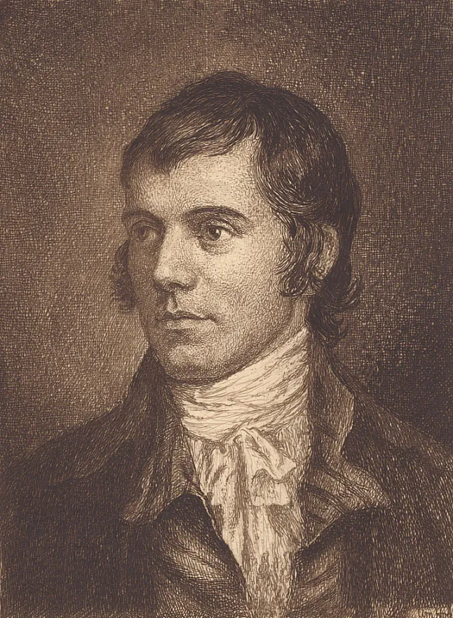 Robert Burns, Etching Portrait.