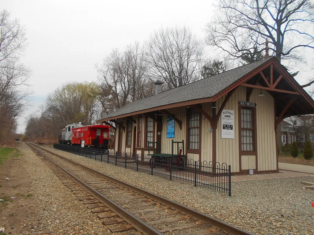 Maywood station, now the Maywood Station Museum as seen in April 2014.