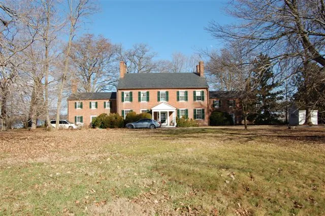 The front of the main house on the grounds of Cremona. The Federal-style farm was originally constructed in 1819. It was later purchased by Norton T. Dodge.