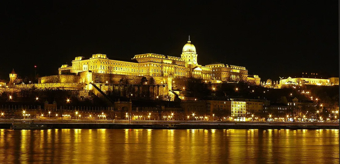 View of Buda Castle from the other side of Danube