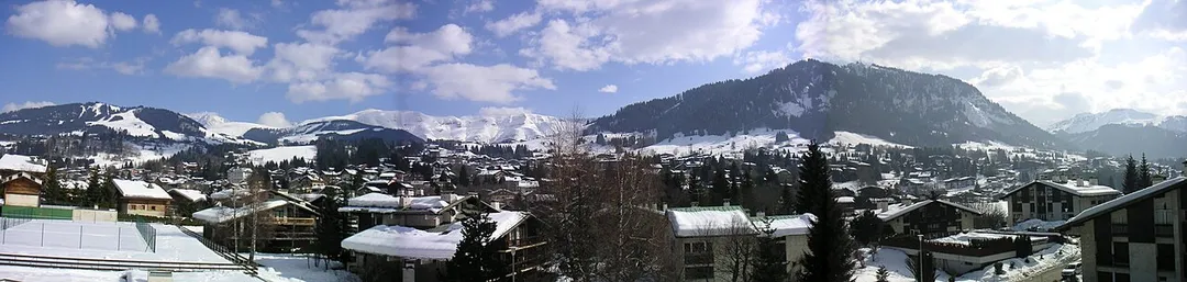 Description: Panorama view over Megève (France - Rhône-Alpes - Haute-Savoie), taken from "Riante colline"

Source: Photograph taken by Boly, February 2006

Description: Vue panoramique de Megève (France - Rhône-Alpes - Haute-Savoie),prise depuis la résidence "Riante Colline"
Source: Photo prise par Boly, février 2006