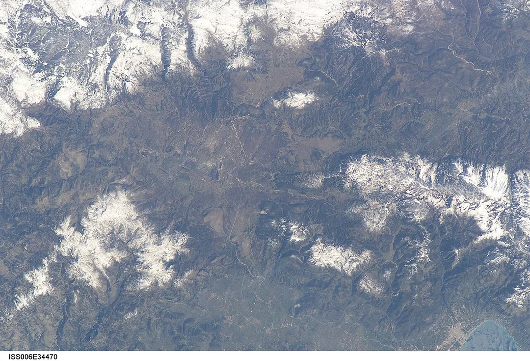 View of Greece taken during ISS Expedition 6.