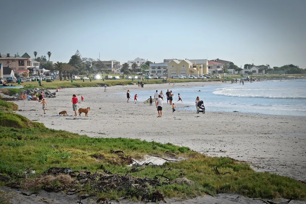 Melkbosstrand (Afrikaans for "Milk wood beach") is a coastal village and beach located on the South West Coast of South Africa