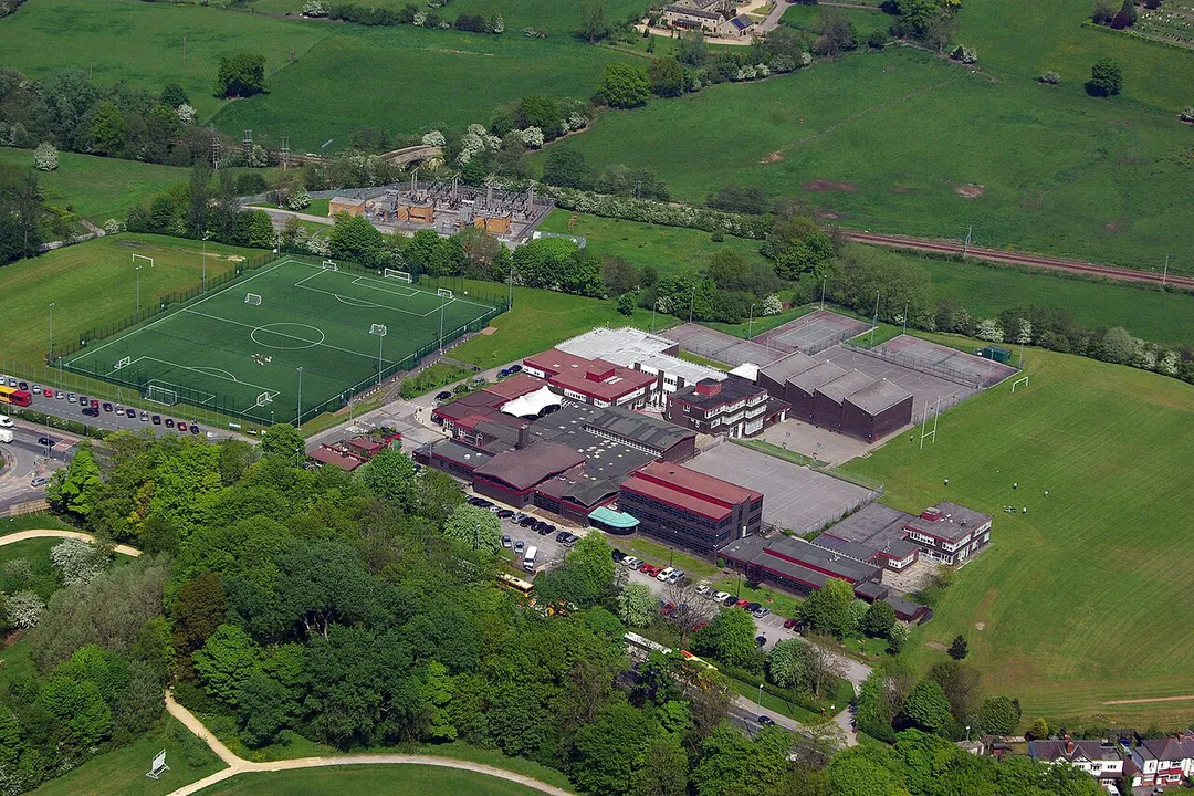 Aerial photograph of St. Mary's Catholic High School, Menston