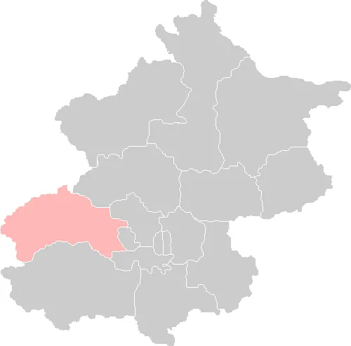 Location map of Mentougou District