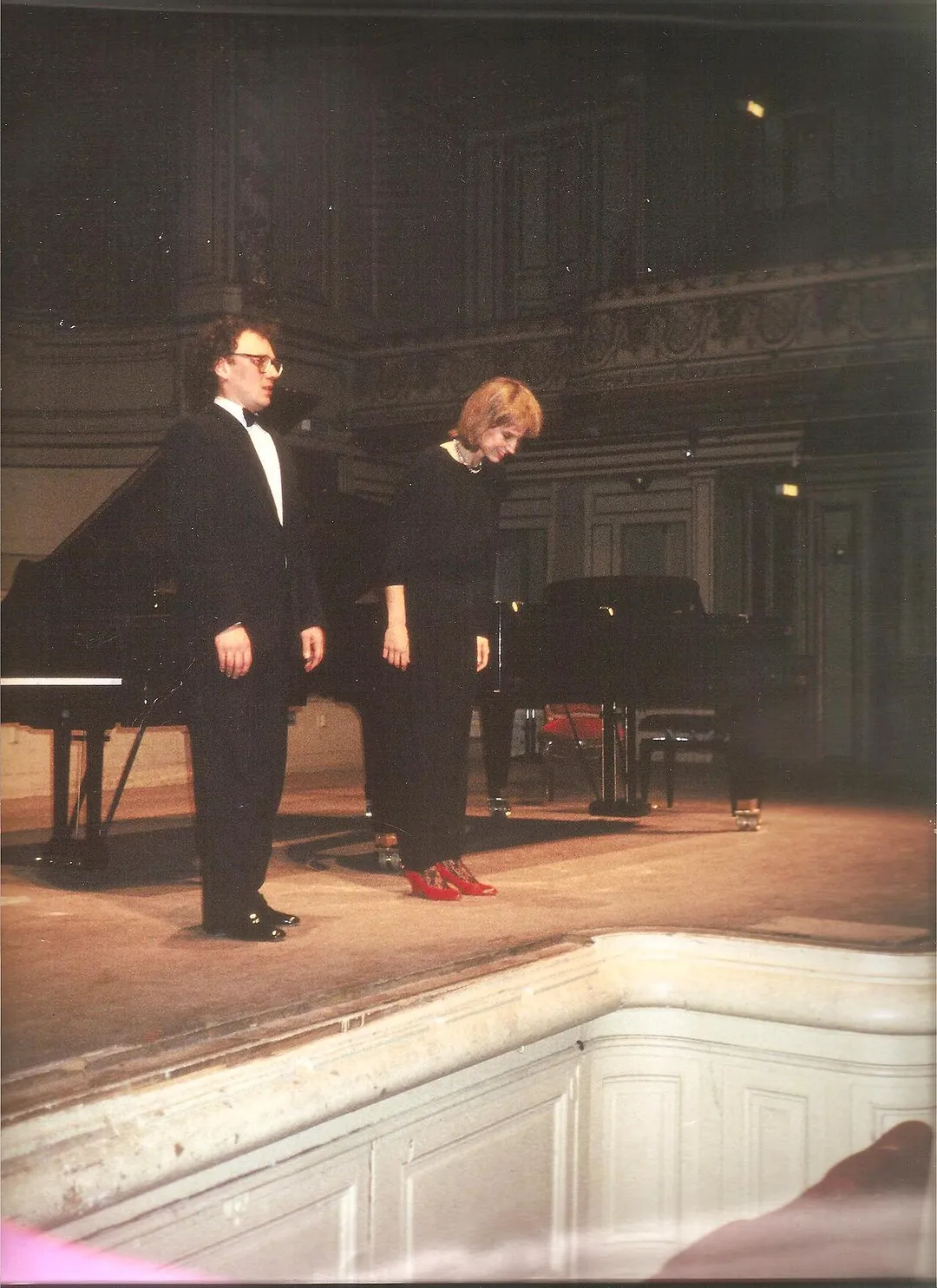 concert salle Gaveau Bruno PELTRE - Hélène MERCIER coproduction avec le Centre Culturel Canadien 1988