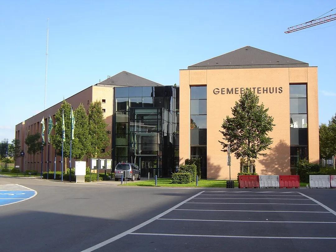 Town hall of Merelbeke, East Flanders, Belgium.