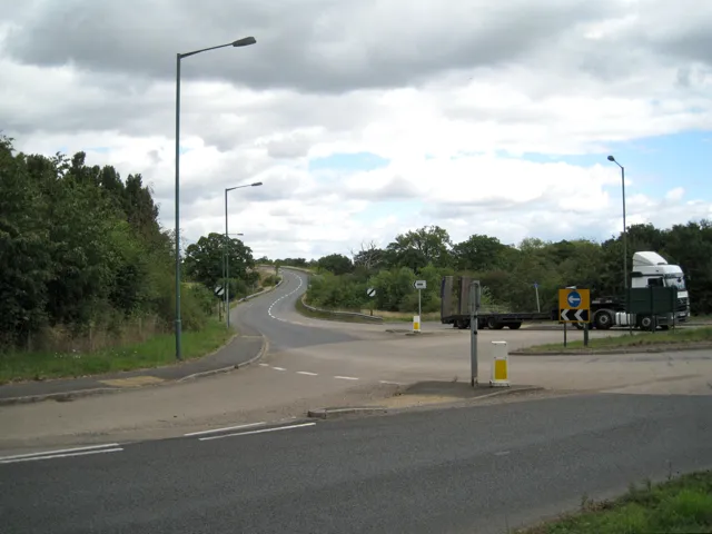 Road junction west of Meriden