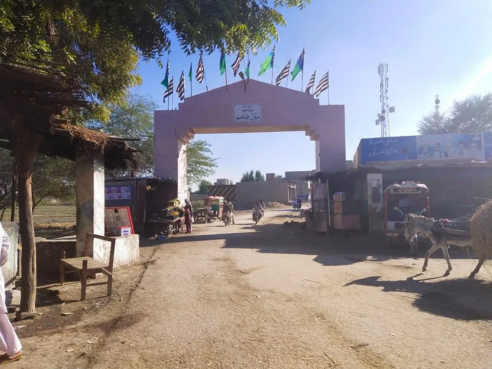 A Diagram Of Mian Sahib Entrance Gate.
