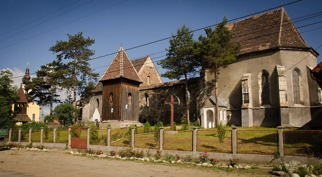Mittelalterliche Kirche in Micasasa (Feigendorf), in der Nähe von Blaj, Rumänien.