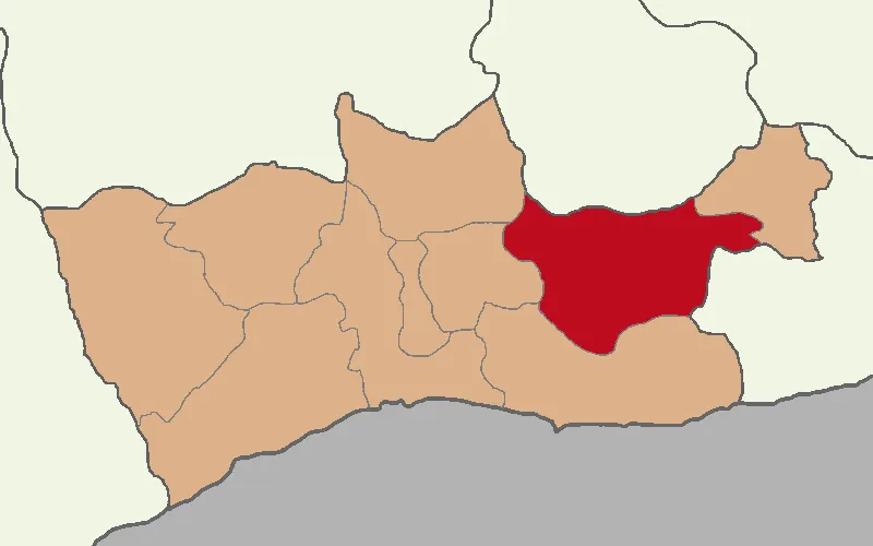 Midyat ilçesinin konumu