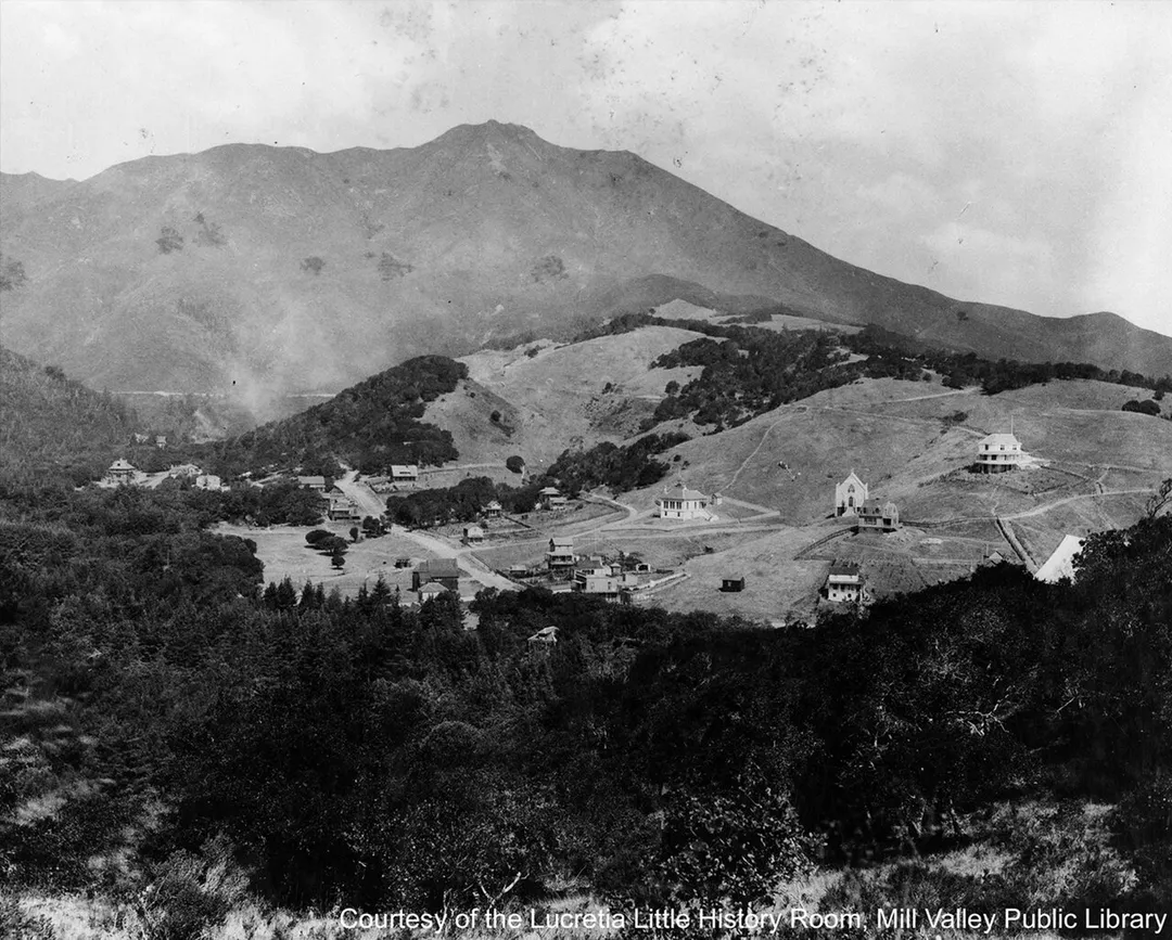 Mill Valley c. 1900. Physical rights of this image are retained by the Mill Valley Public Library, Lucretia Little History Room, or are protected by copyright. Use of this image requires permission from the Mill Valley Public Library, Lucretia Little History Room.