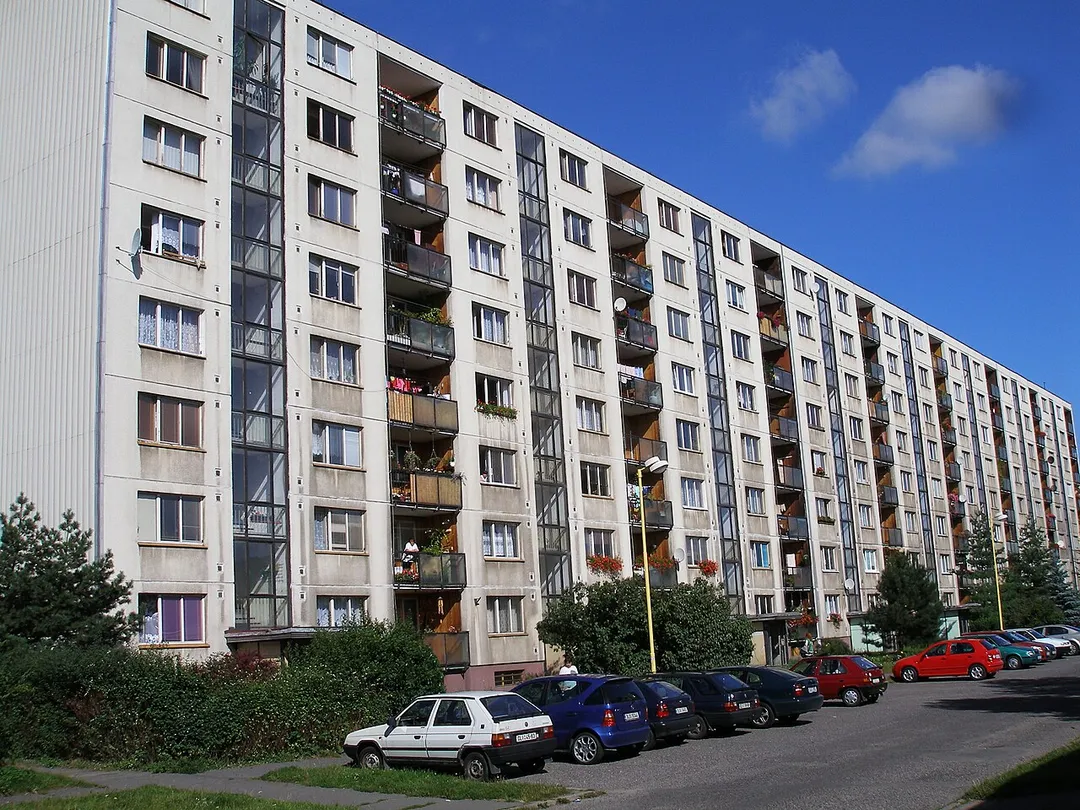 A concrete house in Mimoň, Czechia