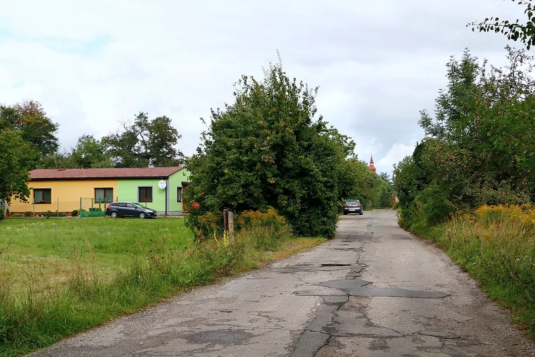 Noname street at Mimoň, Czech Republic.