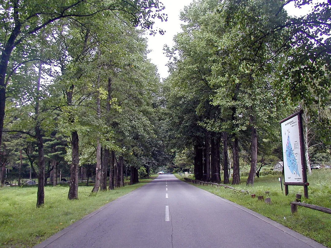 View at the Shinshu University agricultural department, located in Minamiminowa, Nagano prefecture, Japan