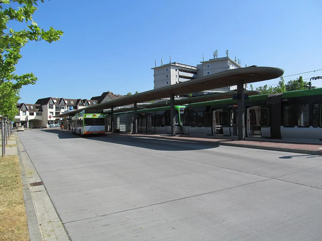 die Stadtbahnhaltestelle Misburg