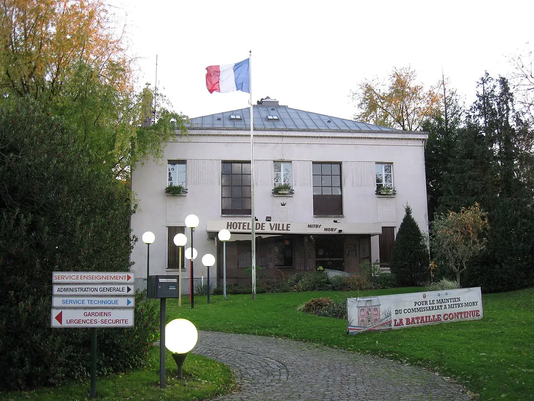 Mairie de Mitry-Mory. (département de la Seine-et-Marne, région Île-de-France).