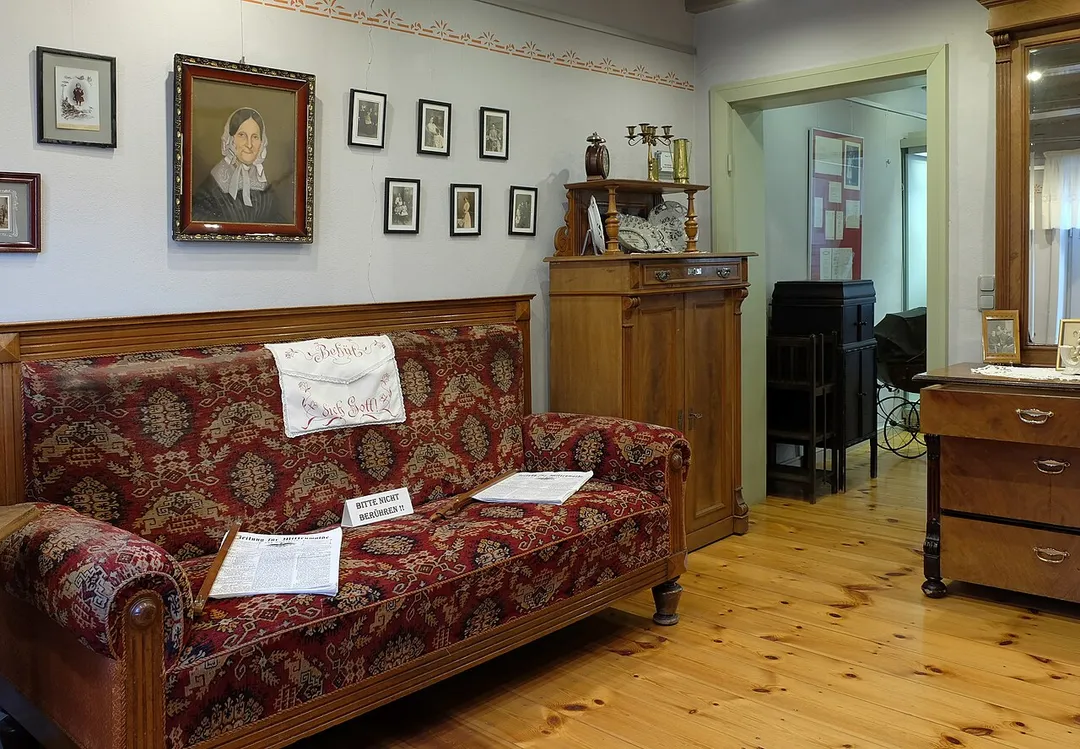 Gründerzeit Wohnzimmer im Mittenwalder Heimatmuseum, Landkreis Dahme-Spreewald, Brandenburg