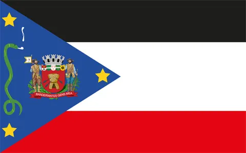 Flag of city of Mogi das Cruzes, São Paulo, Brazil