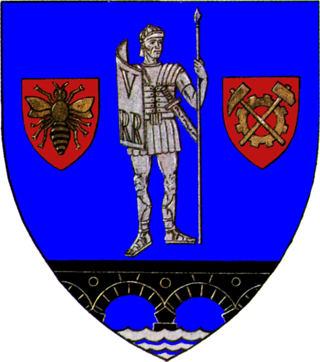 Coat of arms of Caraș-Severin County, Romania.