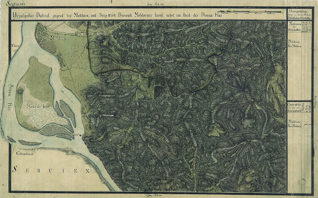 The Banat region in the cadastral maps: Josephinische Landesaufnahme, 1769-72. Josephinische Landaufnahme pg193