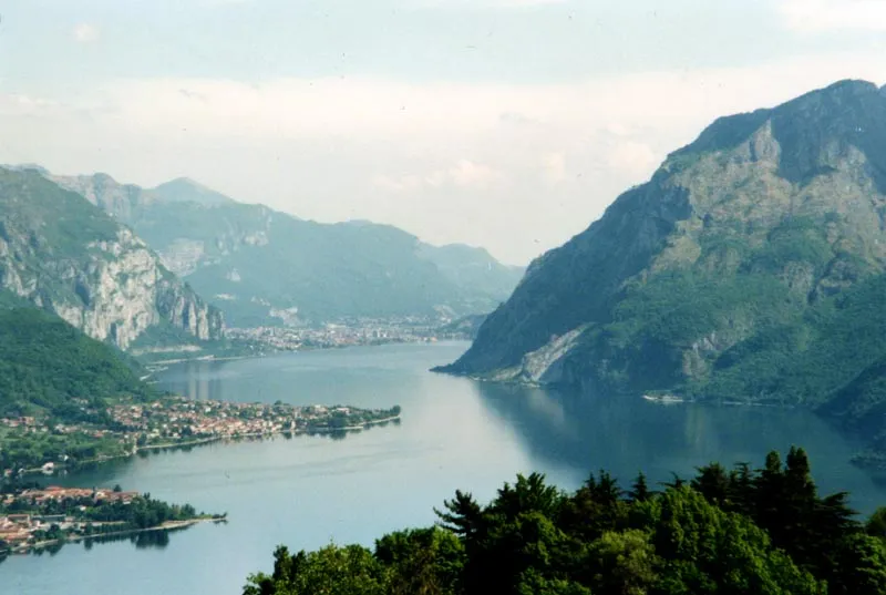 View of Lake Como's Lecco Arm, from near Civenna