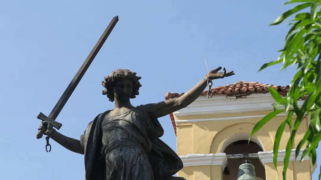 Statue of Liberty in Mompox, Colombia