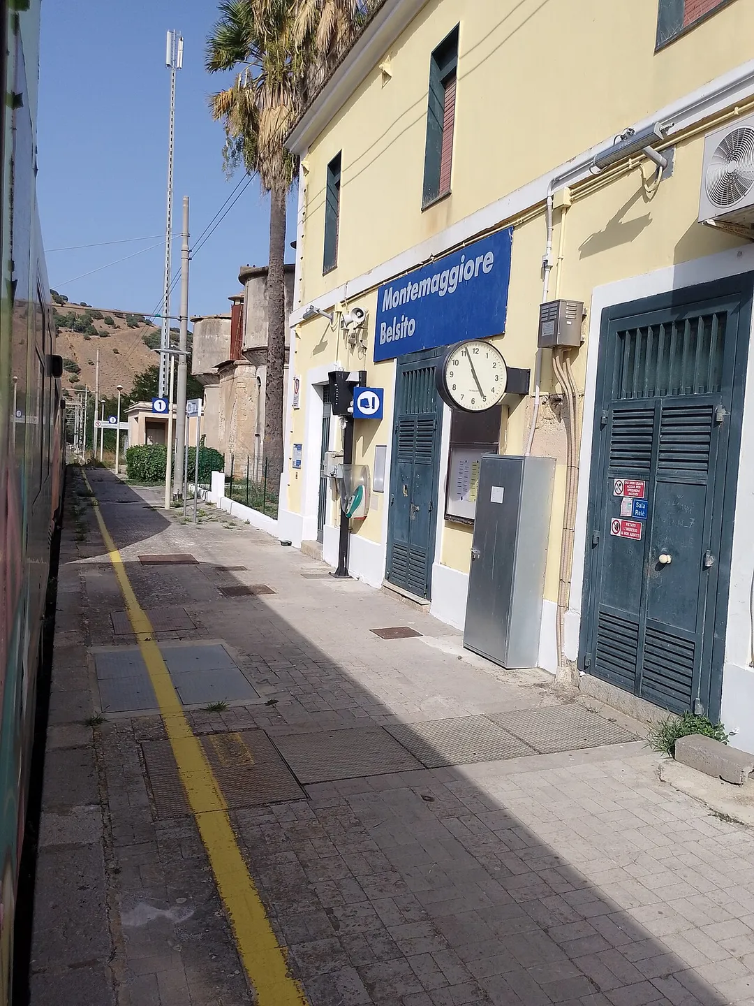 stazione di Montemaggiore Belsito sulla Palermo-Agrigento