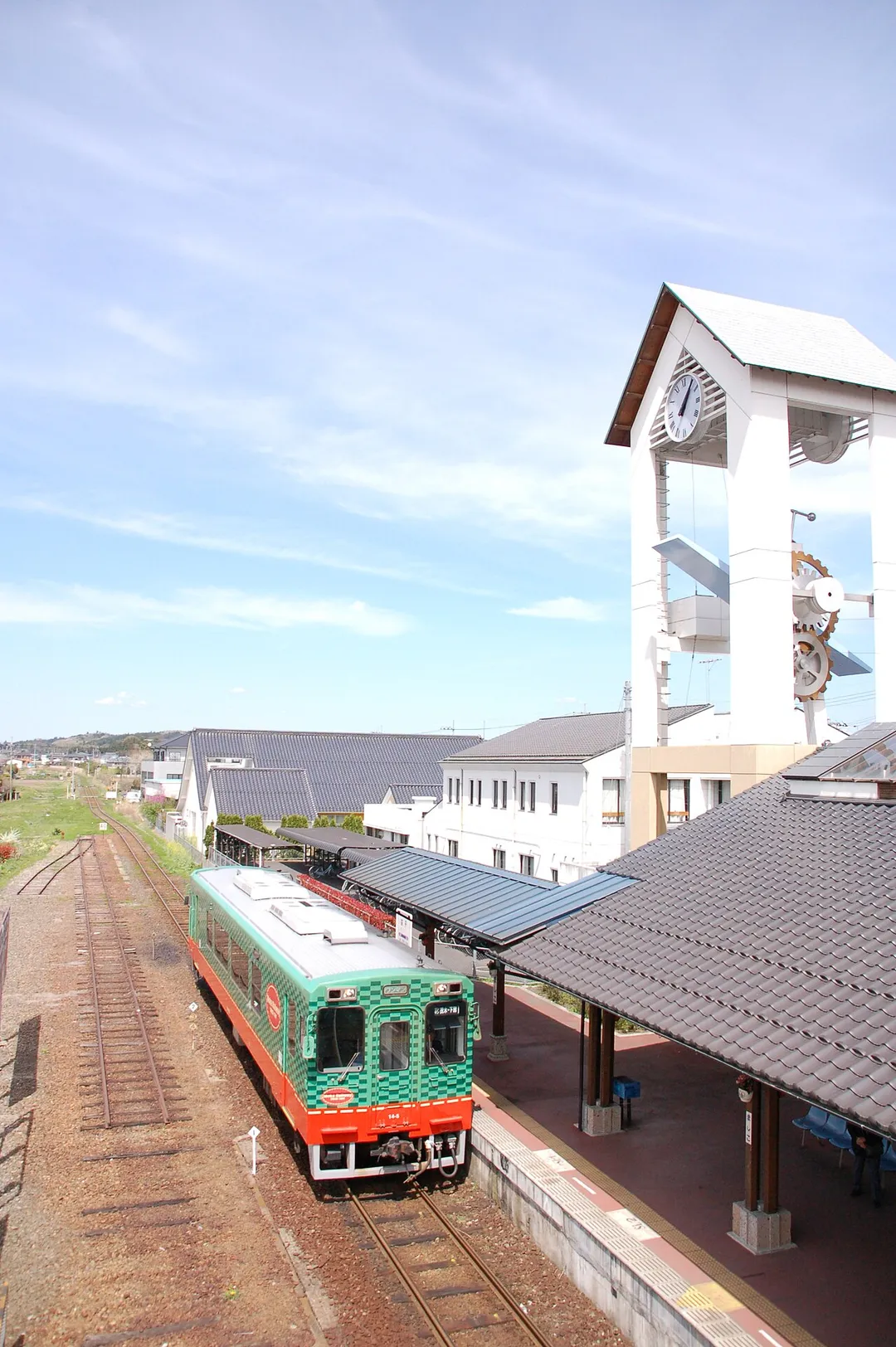 A Mooka Railway train at Mashiko Station
