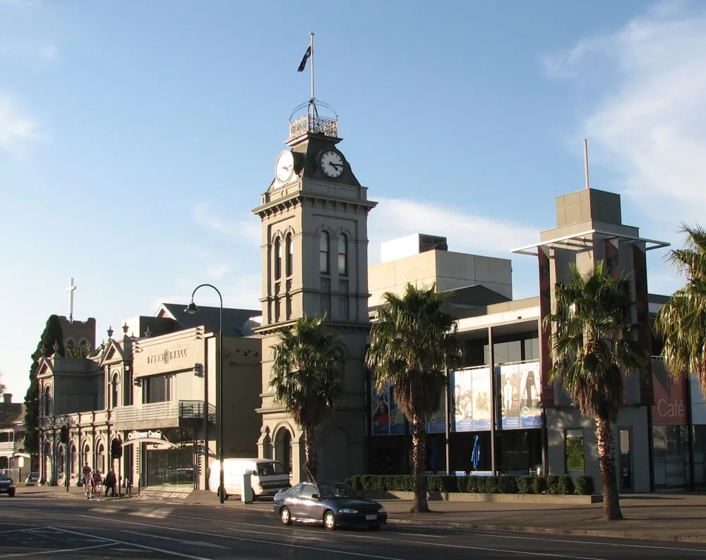 Clocktower Centre in Moonee Ponds (suburb of Melbourne), Victoria, Australia.