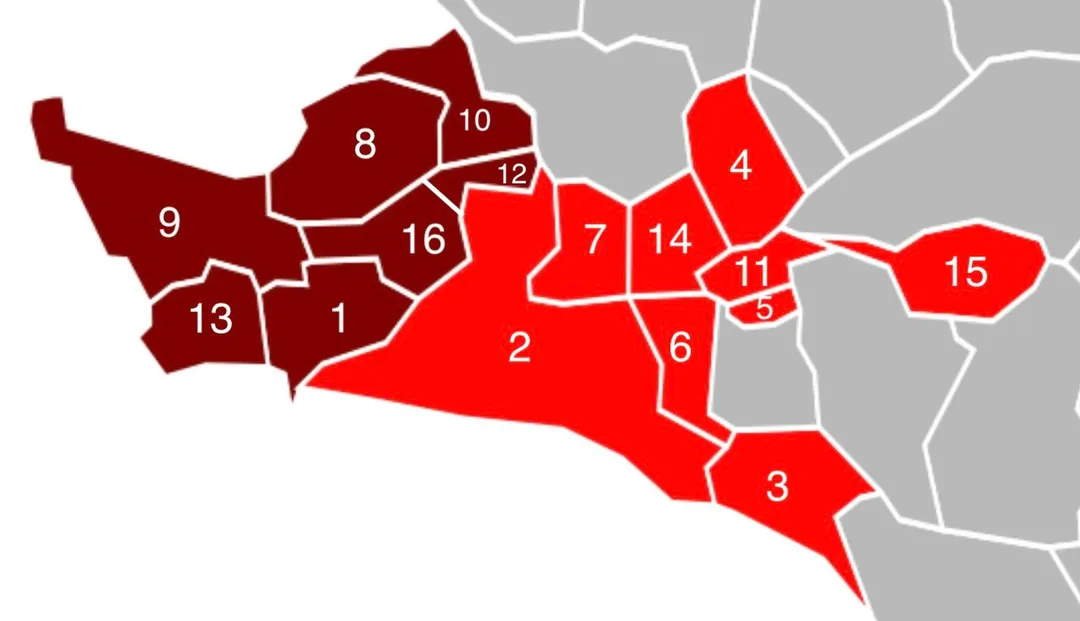 Les communes de la Communauté d'agglomération du Grand Avignon au 1er janvier 2014
